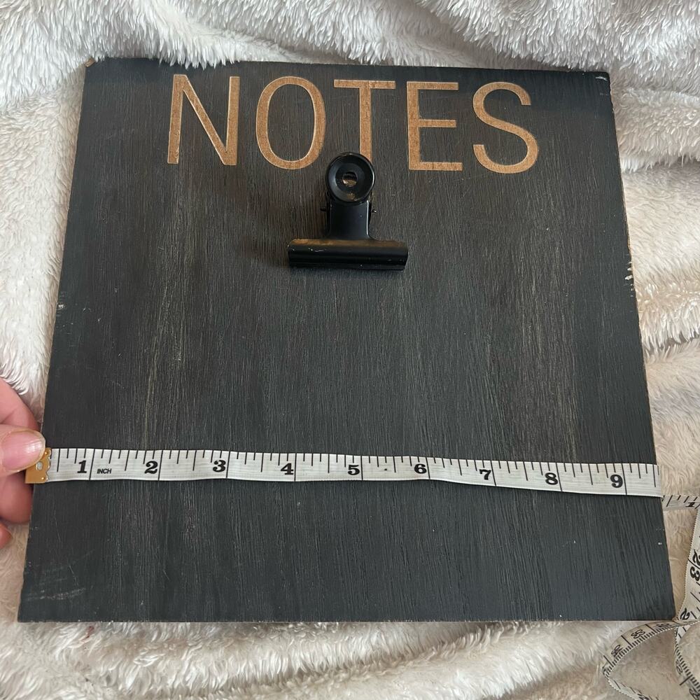 Rustic Farmhouse Decor Standing Wood Notes Holder – The Daily News Collection - Picture 5 of 9